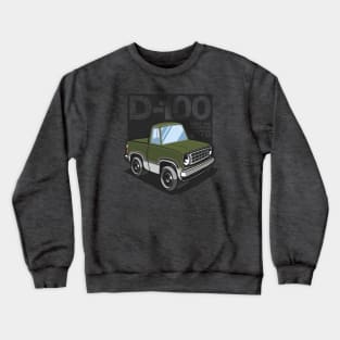 D100 - 1976 White Base (Bright Green Iridescent) Crewneck Sweatshirt